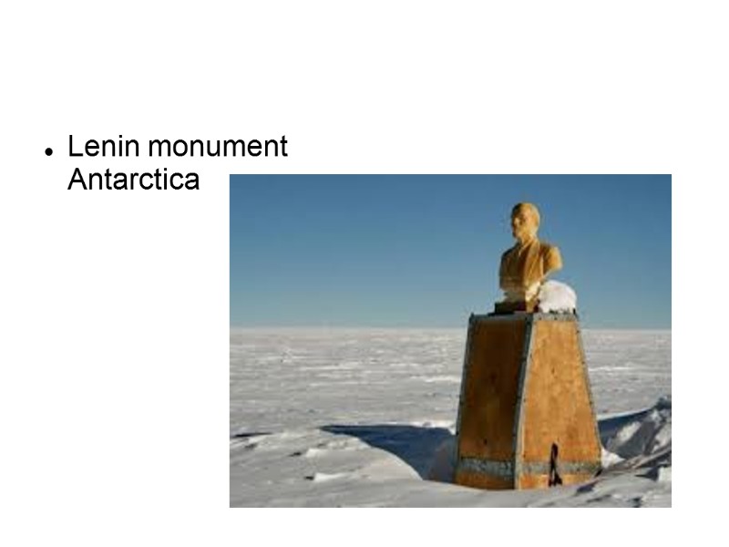 Lenin monument  Antarctica